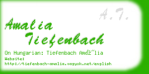 amalia tiefenbach business card